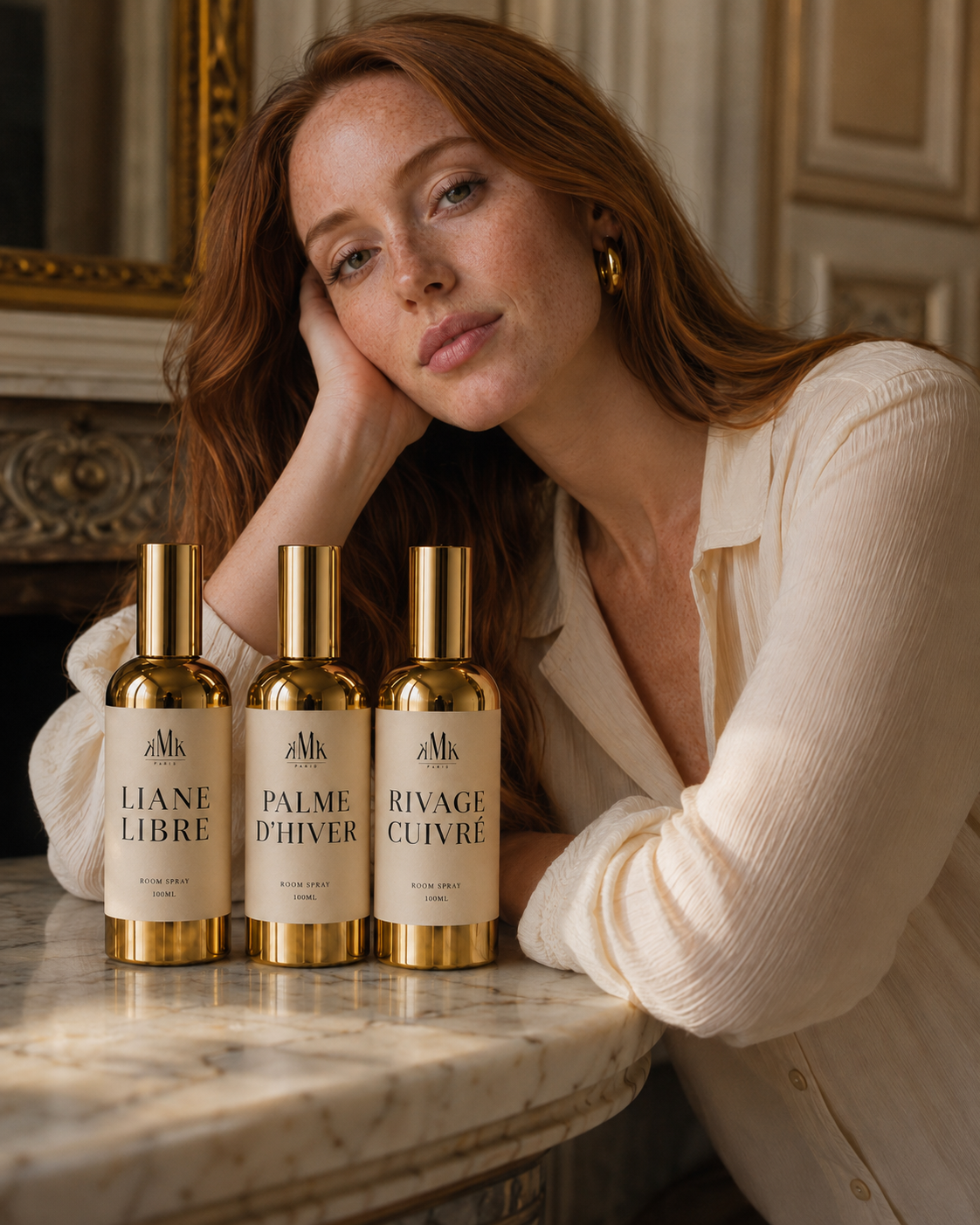 Clara avec les Room Sprays KMK PARIS — Carnets de Voyage 2026