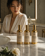 Mei avec les Room Sprays KMK PARIS — campagne lifestyle autour de PALME D’HIVER