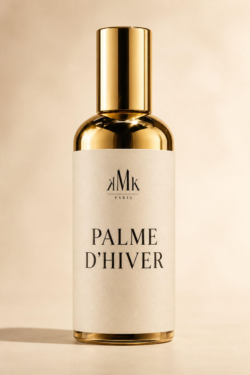 PALME D’HIVER — Room Spray 100 ml KMK PARIS, packshot premium haute définition