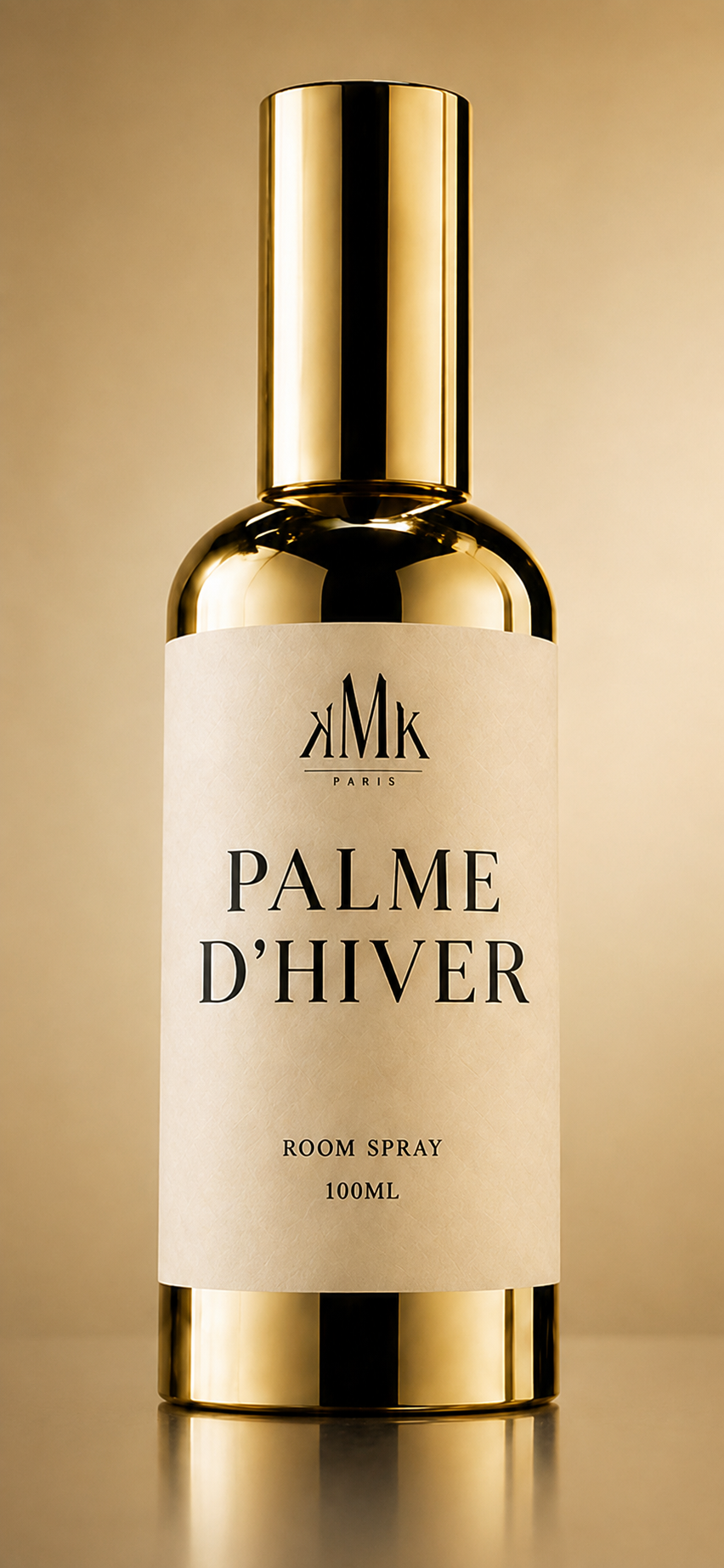 PALME D’HIVER — Room Spray 100 ml KMK PARIS, packshot haute définition