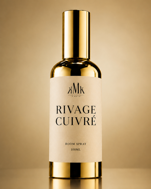 RIVAGE CUIVRÉ — Room Spray 100 ml KMK PARIS, packshot haute définition